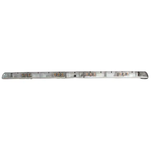 1221732E - ECCO - Torreta de barra led 54" 12-24vcd ámbar 62 Leds 64 patrones IP67 2.58 Amps. Clase I.