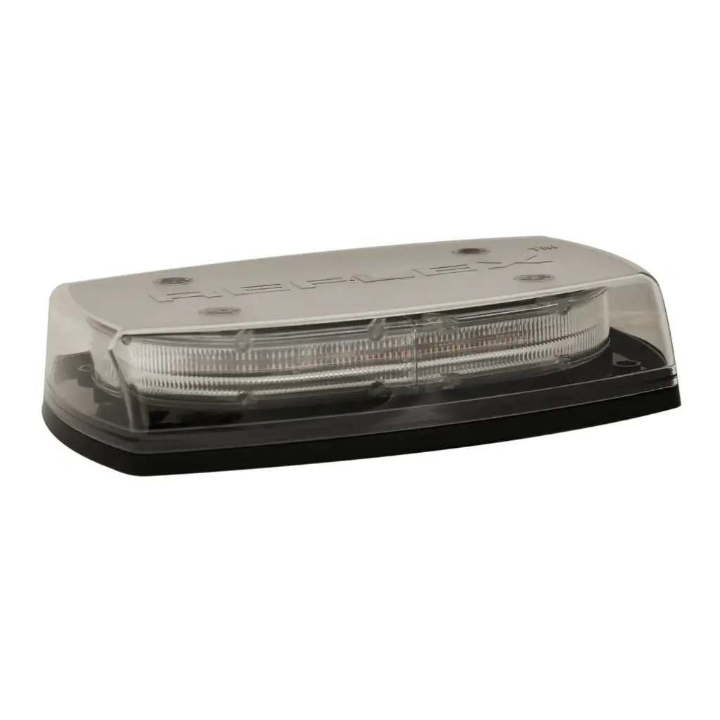 5550CAC - ECCO - Torreta media barra 11" 12-24vcd ámbar-blanco 48 Leds Clase I 91patrones IP65.