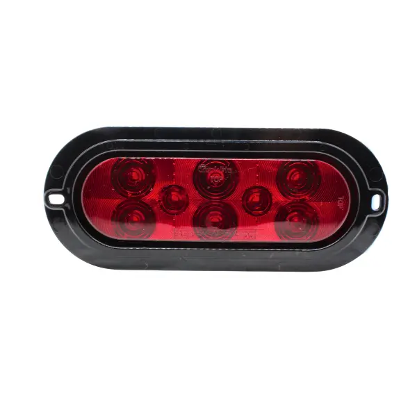 6054 - TRUCK LITE - Plafón 6" 12-24vcd rojo