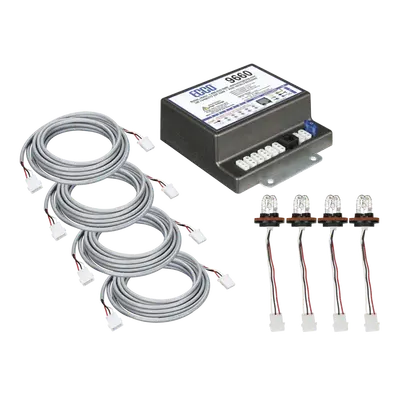 96602 - ECCO - Sistema de luces estroboscópicas con 4 estrobos blanco 10-30vcd 5.5amp