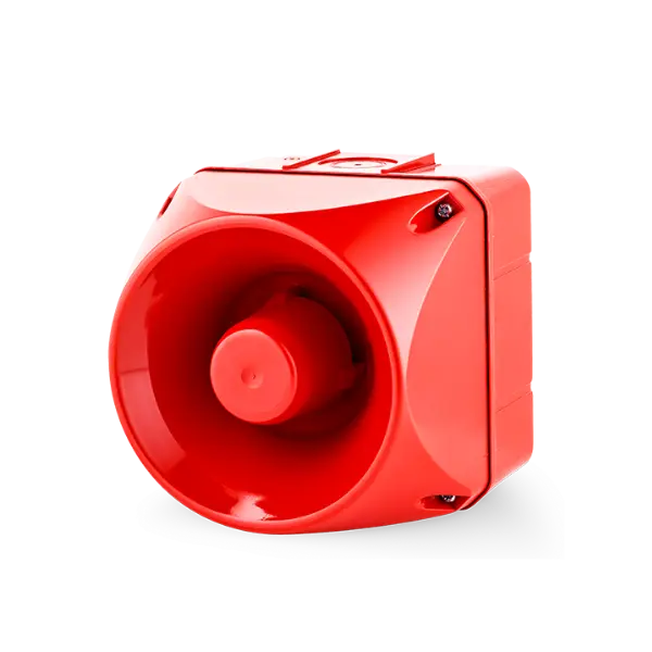 ASM110 - Auer - Sirena electrónica cuadrada de 132mm 110-240vca 113dB 32 tonos IP66