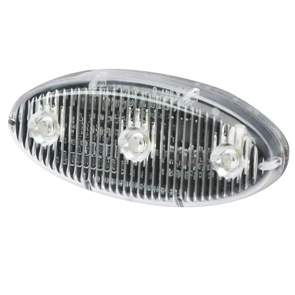 ED0002A - ECCO - Luz led direccional stick 12-24vcd ámbar 3Leds IP66 0.71 Amps.