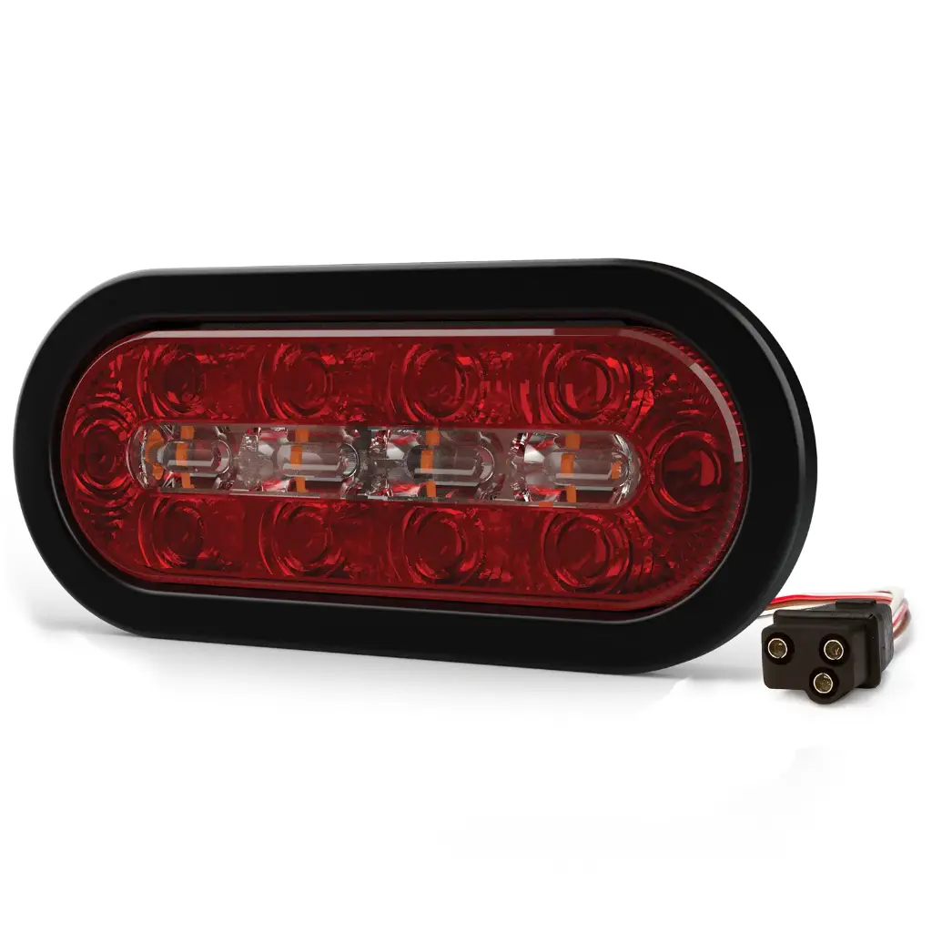 ED3060AW - ECCO - Luz direccional 6" 12-24vcd ámbar-blanco 18 Leds69 Patrones IP69K Clase I.
