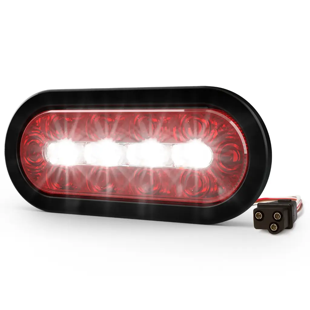 ED3060STTR - ECCO -  Luz direccional Led 6" 12-24vcd rojo-blanco IP69K.