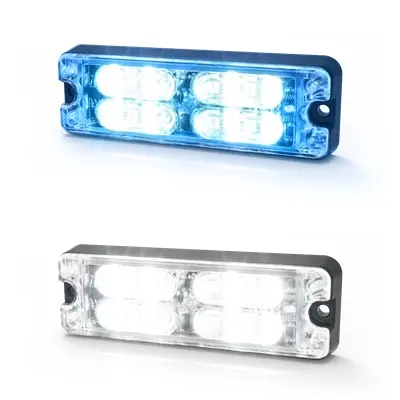 ED3511BW - ECCO - Luz led de advertencia 12-24vcd blanco/azul 12 leds Clase I 69 patrones IP67.