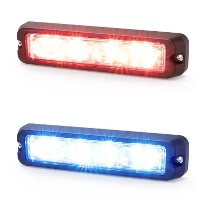 ED3712RB - ECCO - Módulo direccional led 12-24vcd dual color rojo-azul 12 Leds 69 patrones de flasheo IP69K