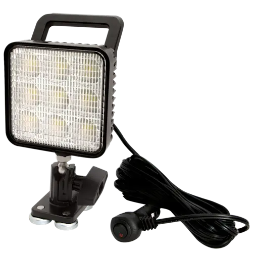 EW2451MG - ECCO - Faro buscador Led Flood luz clara 12-24vcd con imán y cable 1,300 Lúmenes 9 Leds IP67