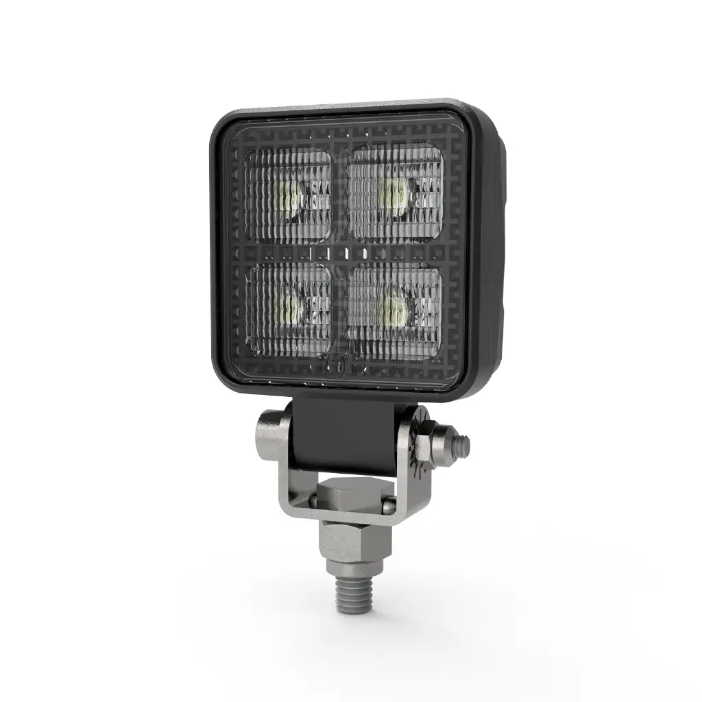 EW2B2PCP - ECCO - Luz de trabajo Flood led 2" 12-24vcd luz blanca 4 leds 10 watts c/u 800 lúmenes IP69K 0.7 Amp.