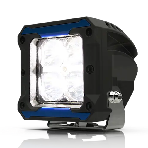 EW3007F - ECCO - Faro Led Flood de niebla luz blanca brillante 12-24vcd 1025 Lúmenes 4 Leds IP67.