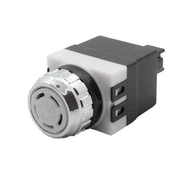 HY256MA  -  Hanyoung  -  Zumbador electronico  para tablero fijo/intermitente con led  100-240vca 25mm rojo 85dB 