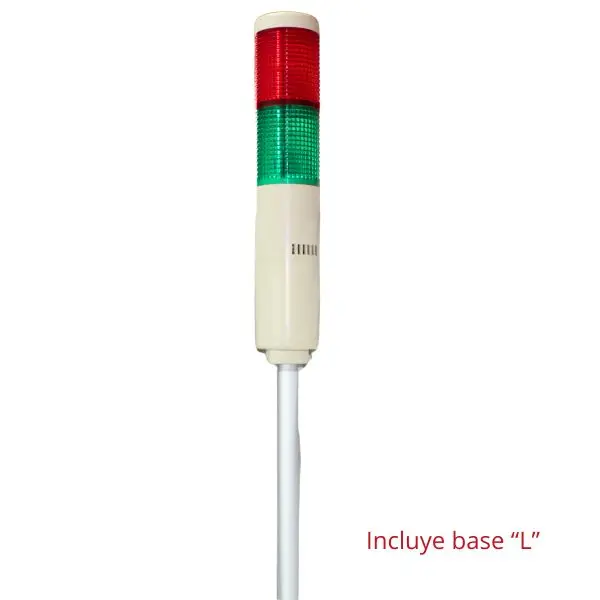 HYTWBLN242 - Hanyoung -  Luz indicadora 24vcd 2 stack 55mm diam. led fija-intermitente 80dB IP54