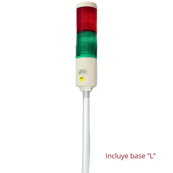 HYTWN242 - Hanyoung - Luz indicadora 24vcd 2 stack 55mm diam. fija-intermitente IP54