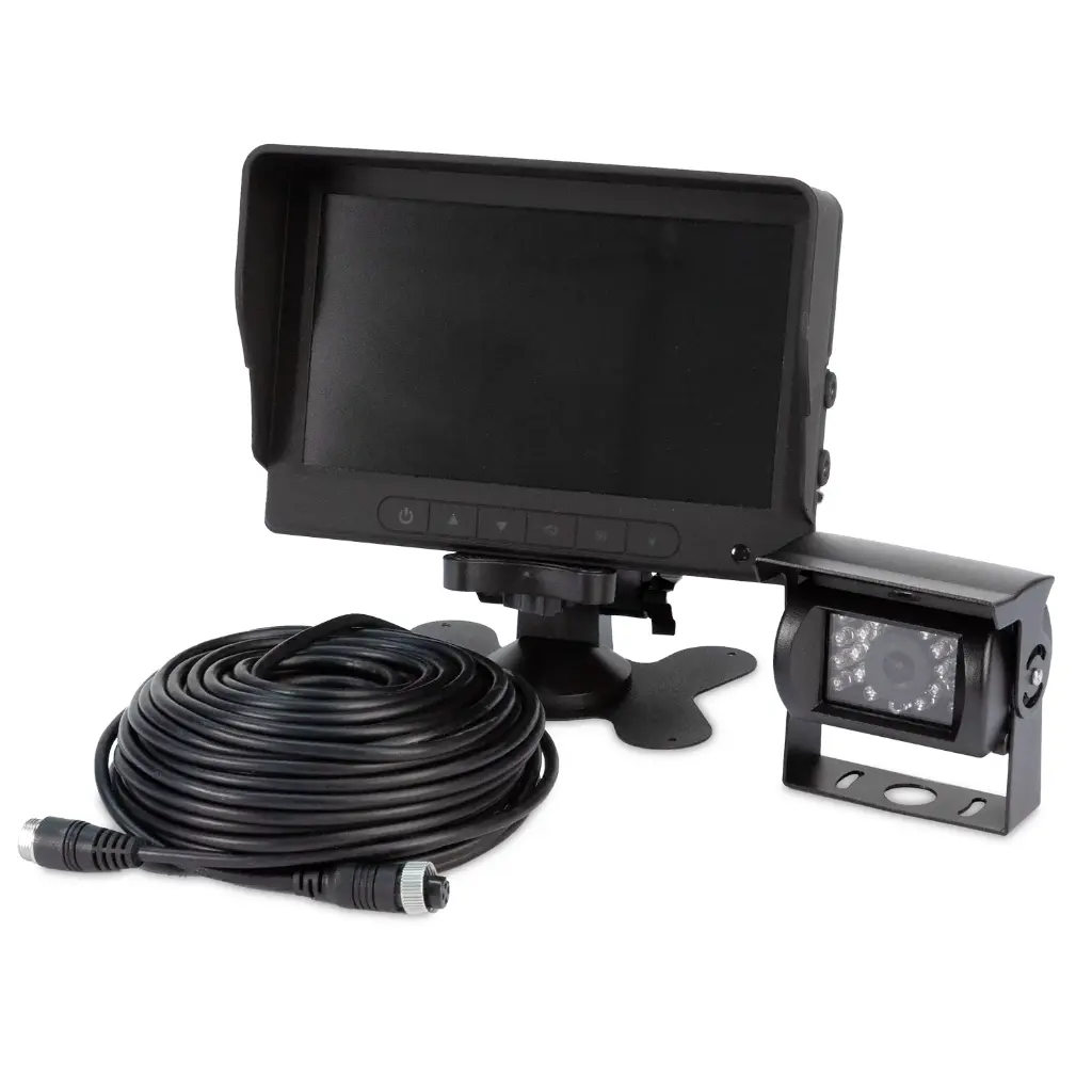 K7000B - ECCO - Kit Cámara de reversa alámbrica 12-24vcd con opción a 2 cámaras IP69K.