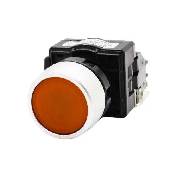 QRFRAA1Y - Hanyoung - Botón sostenido 30mm ámbar