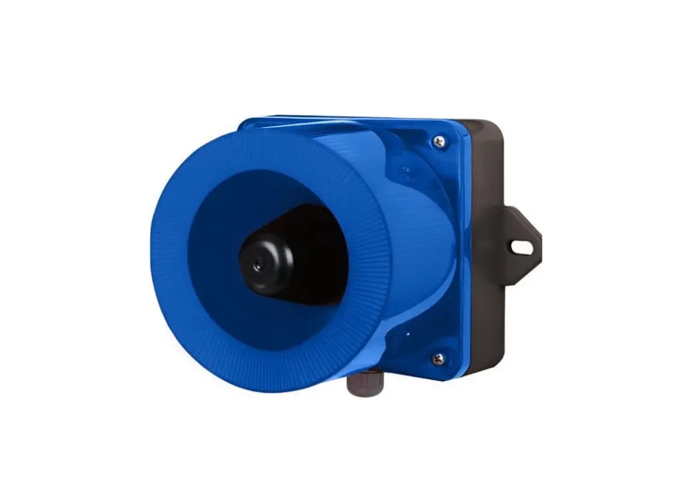 QWCD351224LCB - QLight - Alarma audiovisual led destello en estrobo 12-24vcd azul 31 sonidos