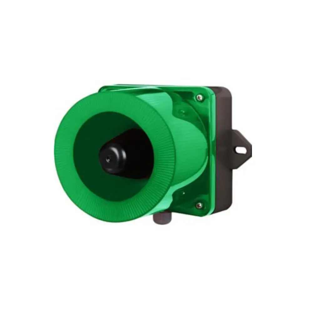 QWCD351224LCG - QLight - Alarma audiovisual led patrón en estrobo 12-24vcd verde 31 sonidos