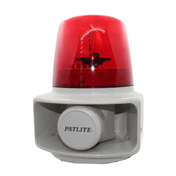 RT120ER - Patlite - Alarma audiovisual giratoria 120vca roja 105dB 32 melodías