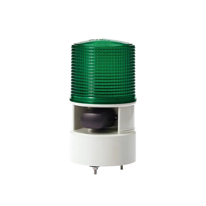 S125DLWS120G - QLight - Alarma audiovisual led 120vca verde 21 Leds 5 tonos 105dB IP54.