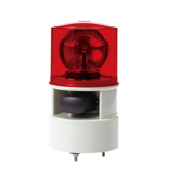 S125DWS120R - QLight - Alarma audiovisual giratoria 120vca roja 5 tonos 105dB IP54