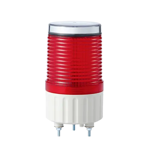 S80SOLR - QLight - Torreta led intermitente recargable solar rojo IP54.