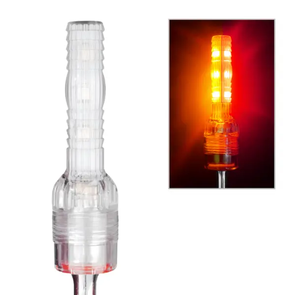 SC4CAR - DRIVER IND - Luz led 360° 10-30vcd ámbar-rojo para pértiga IP66