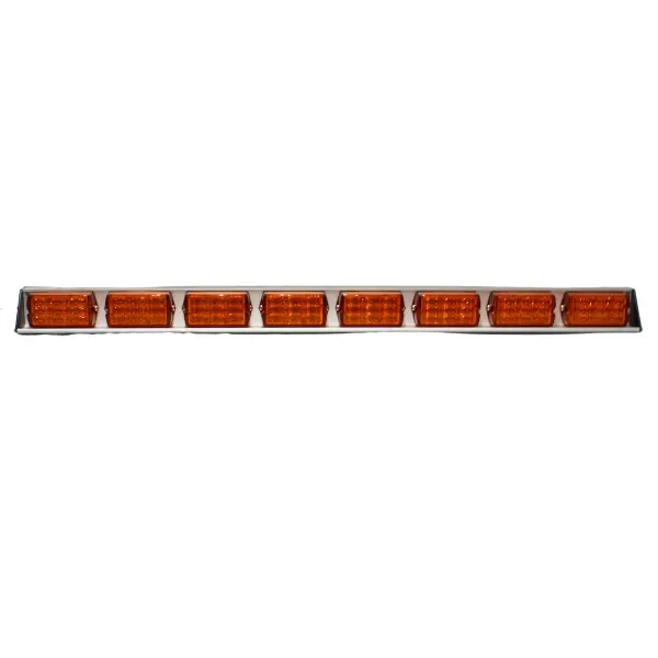 SOBL4212LA - SOSLITE - Barra direccional led 12vcd 10 patrones 144 led en 8 Módulos ámbar