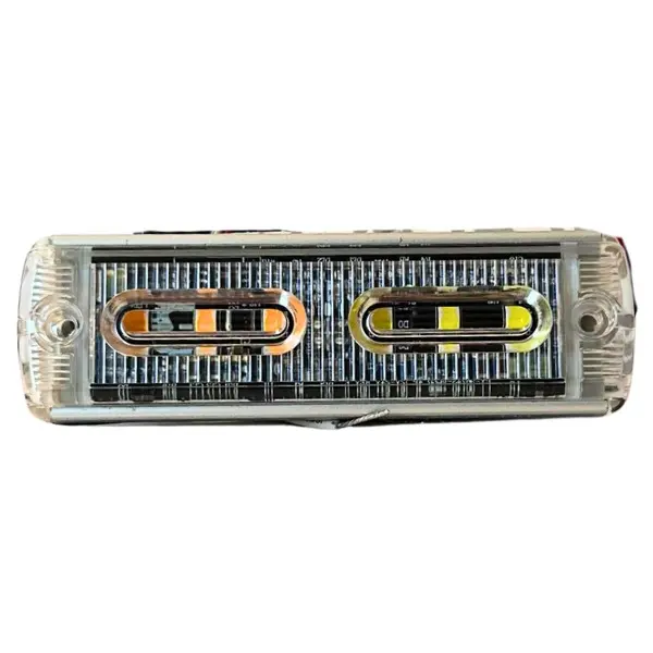 SODS6AW - SOSLITE - Módulo led 12-24vcd ámbar/blanco 6 leds 40 patrones Clase I IP67