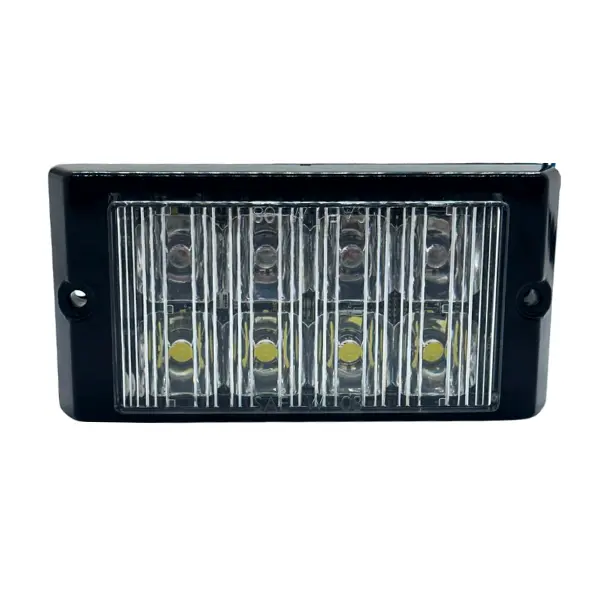 SODX8DR - SOSLITE - Módulo doble led 12-24 vcd rojo 8 leds (1watts  c/u) 0.66 amps 76 patrones Clase I IP65