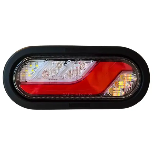 SOP6001 - SOSLITE - Par de plafones ovalados 6" 12vcd 12 Leds 15 patrones de flasheo IP67.
