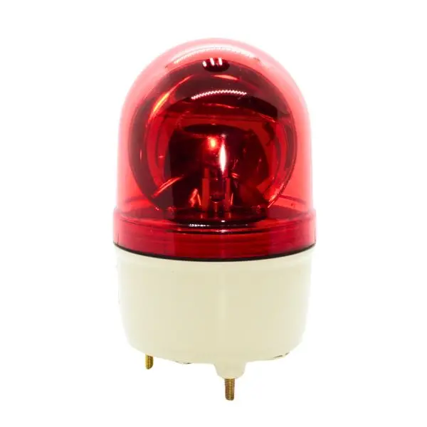 TLB100PAC51R - Hanyoung - Torreta giratoria estroboscópica 24vcd/ca roja con alarma 90dB IP54 150mm