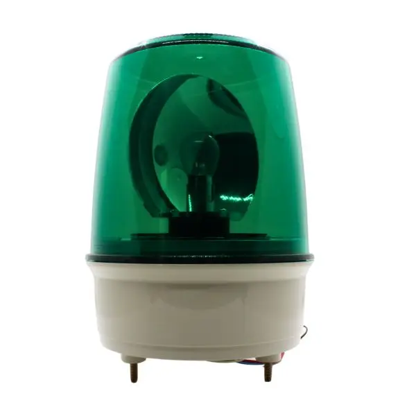 TLB150FFC51G - Hanyoung - Torreta giratoria 24vcd verde con alarma 85dB IP54 150mm