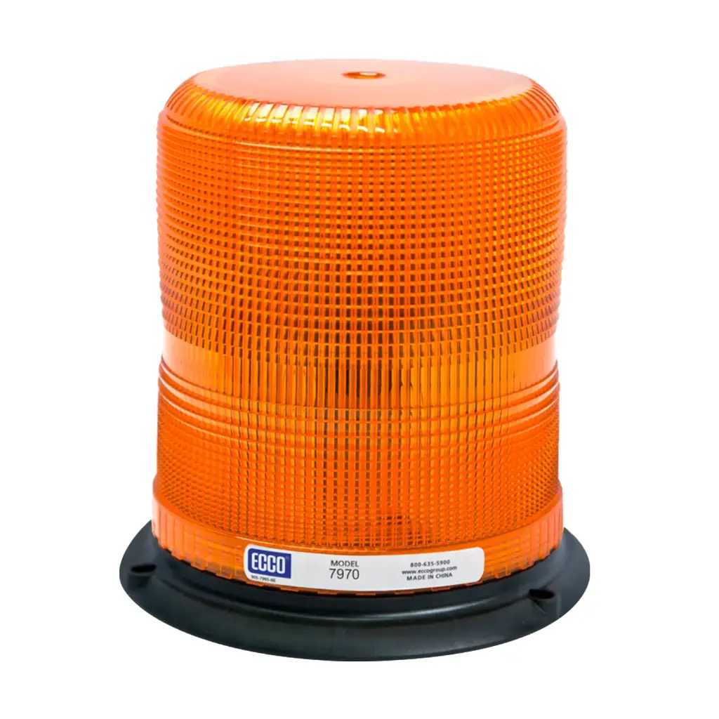 7970A - ECCO - Torreta led 12-24vcd color ámbar 4 Leds Clase I 11 patrones