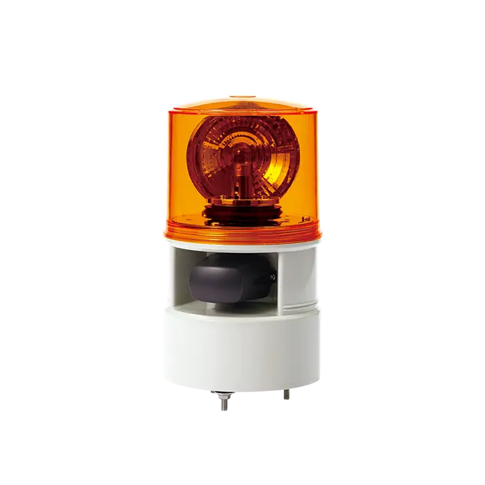 S125DWS220A - QLight - Alarma audiovisual giratoria 220vca ámbar 5 tonos 105DB IP54