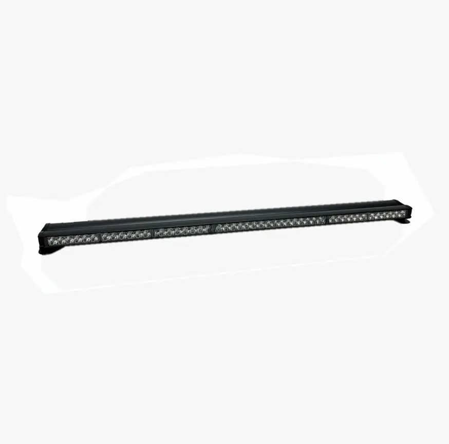 SOT4701DAW - SOSLITE - Torreta doble de barra led 47" 12-24vcd ámbar-blanco con control y cable 3 mts IP65