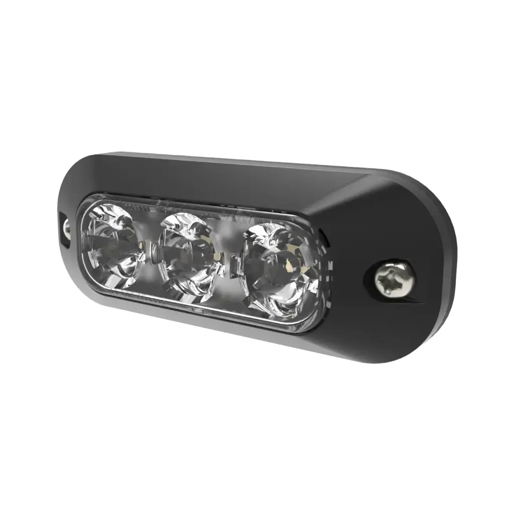 ED3703A - ECCO - Luz direccional 12-24vcd 3 led ámbar 0.4amp Clase l IP69K 21 patrones.