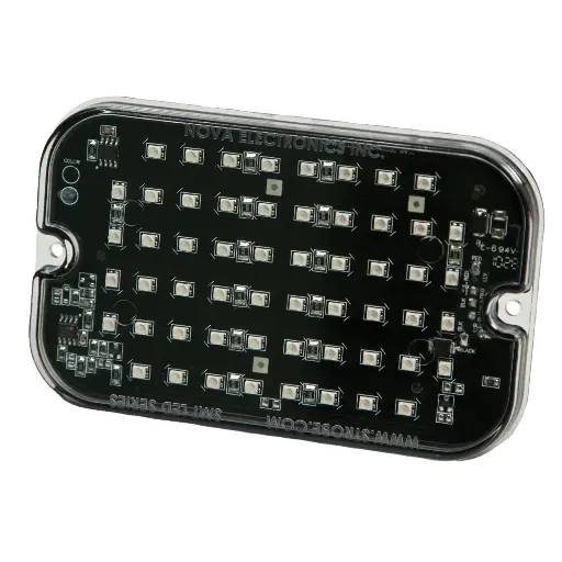 [3910A ] 3910A - ECCO - Luz de advertencia 12vcd ámbar 56 led 15 patrones