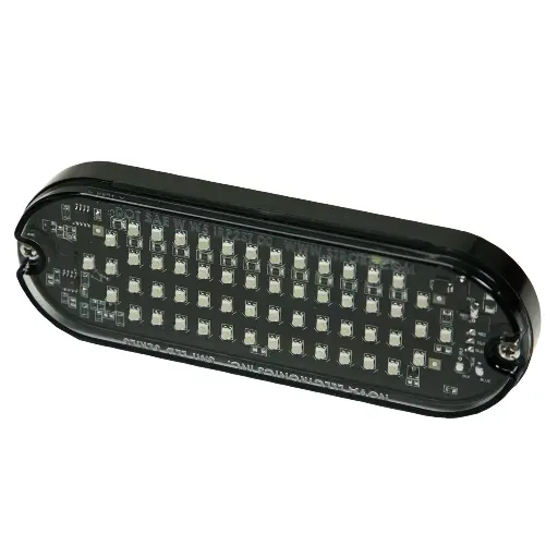[3920A ] 3920A - ECCO - Luz led direccional ovalada 12vcd ámbar 56 leds 15 patrones IP67  0.5 Amps.