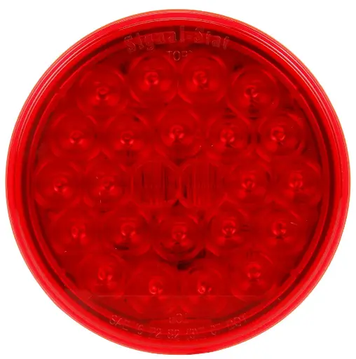 [4050R ] 4050R - TRUCK LITE - Plafón 4" 12vcd  rojo Luz de frenado/Trasera/direccional montaje Grommet