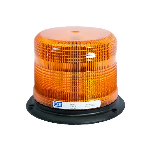 7945A - ECCO - Torreta led 12-48vcd color ámbar 3Leds Clase II 11 patrones
