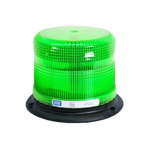 [7945G ] 7945G - ECCO - Torreta led 12-48vcd color verde 3 leds Clase II 11 patrones.