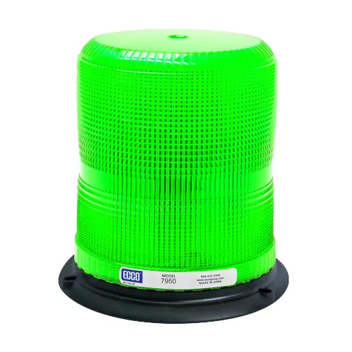 [7950G ] 7950G - ECCO - Torreta led 12-48vcd color verde 3 leds Clase II 11 patrones.