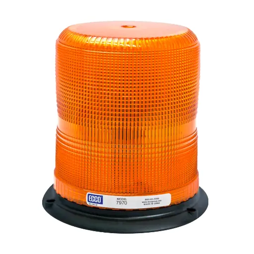 [7970A ] 7970A - ECCO - Torreta led 12-24vcd color ámbar 4 Leds Clase I 11 patrones
