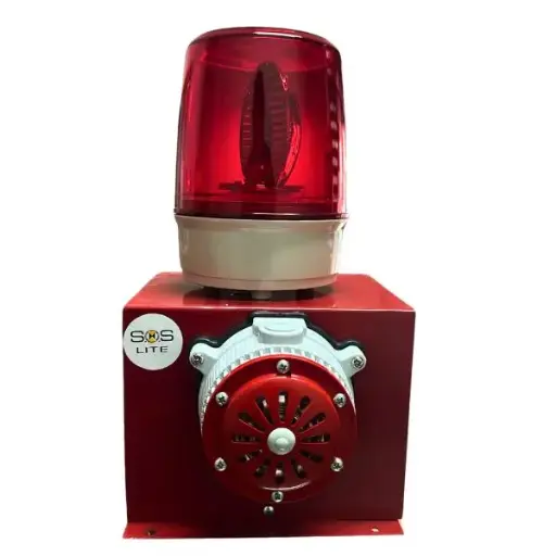 [AL1200ZR ] AL1200ZR - ARMADAS - Alarma audiovisual con zumbador 110vca rojo 95dB a 1 metro IP54
