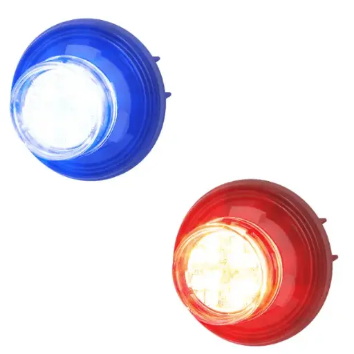 [CD9012RB- CODE3] CD9012RB- CODE3 - Luz de advertencia 12-24vcd rojo-azul 12 led Clase lll IP66