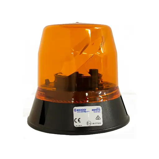 [EB7813A ] EB7813A - ECCO - Torreta led giratoria 12-24vcd color ámbar Clase I.
