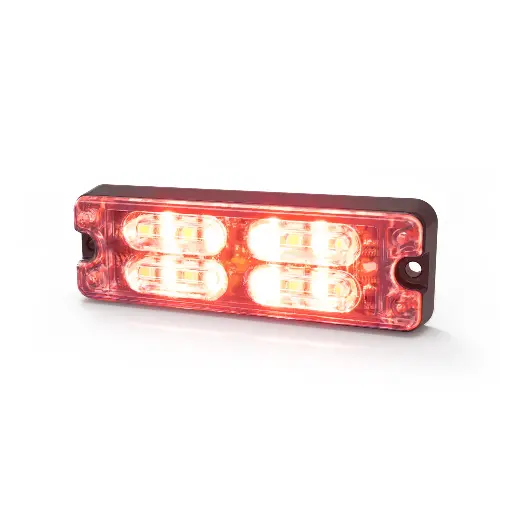 [ED3511R ] ED3511R - ECCO -  Luz led de advertencia 12-24vcd rojo 12 leds/1 watt Clase I 29 patrones IP67 1.4amps 3.3" largo x 1.1" altura.