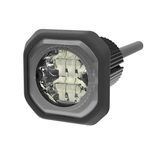[ED9040AW ] ED9040AW - ECCO - Luz direccional led oculta 12-24vcd ámbar-blanco 6 Leds Clase I  69 patrones IP69K 0.6 Amps.
