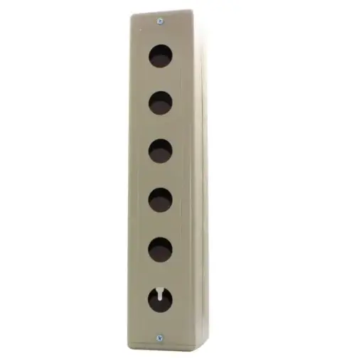 [HY2506 ] HY2506 - Hanyoung - Caja metálica 6 hole para botón 25mm