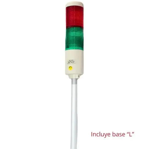[HYTWN242 ] HYTWN242 - Hanyoung - Luz indicadora 24vcd 2 stack 55mm diam. fija-intermitente IP54