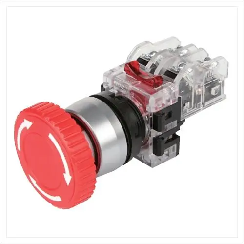 [MRERM1R ] MRERM1R - Hanyoung - Botón de hongo emergencia momentáneo rojo